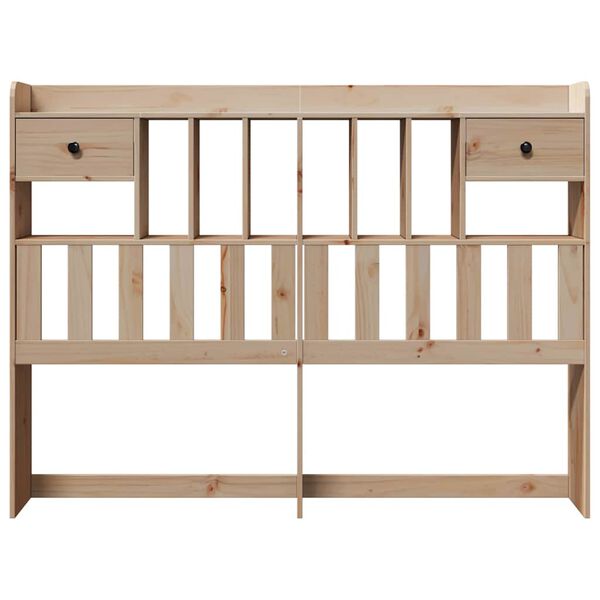 vidaXL Headboard with Storage 150 cm Solid Wood Pine
