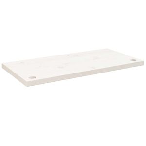 vidaXL Desk Top White 80x40x2.5 cm Solid Wood Pine