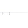 vidaXL Sliding Door Hardware Kit 183 cm Steel White