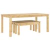 vidaXL 3 Piece Dining Set PANAMA Solid Wood Pine