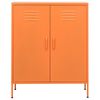 vidaXL Storage Cabinet Orange 80x35x101.5 cm Steel