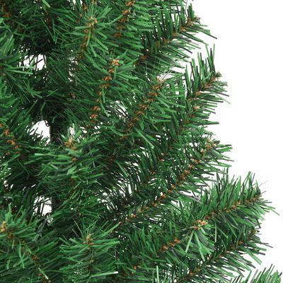 vidaXL Artificial Half Christmas Tree with Stand Green 180 cm PVC