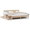 vidaXL Bed Frame without Mattress 180x200 cm Super King Solid Wood Pine