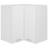 vidaXL Hanging Corner Cabinet | White | Engineered wood | Medium