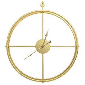 vidaXL Wall Clock Gold 52 cm Iron