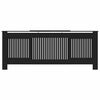 vidaXL Radiator Cover 2 pcs Black 205 x 20.5 x 81.5cm Engineered Wood