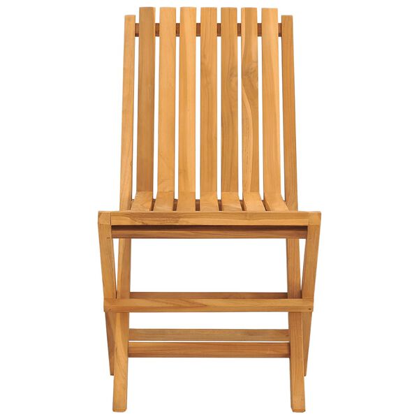 vidaXL Folding Garden Chairs 2 pcs 47x47x89 cm Solid Wood Teak