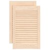 vidaXL Cabinet Doors Louvred Design 2 pcs 61.5x39.4 cm Solid Wood Pine