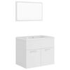 vidaXL Bathroom Furniture Set White Engineered Wood