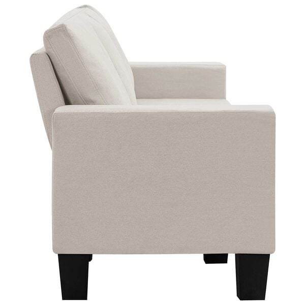 vidaXL Sofa Cream 4-Seater Fabric