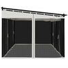 vidaXL Gazebo with Mesh Walls Cream 6x3 m Steel