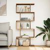 vidaXL Room Divider Bookcase 5-Tier Artisan Oak 70x24x161 cm Engineered Wood