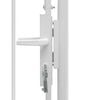 vidaXL Garden Gate Steel 1x2.25 m White