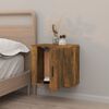 vidaXL Wall-mounted Bedside Cabinet Smoked Oak 50x30x47 cm