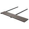 vidaXL WPC Hollow Decking Boards with Accessories 16m&sup2; 2.2m Dark Brown