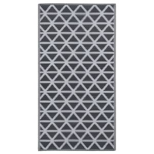 vidaXL Outdoor Carpet ARAKIL Black 120x180 cm PP