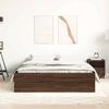 vidaXL Bed Frame without Mattress Brown Oak 120x190 cm Small Double Small Double