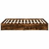 vidaXL Bed Frame with Drawers without Mattress Smoked Oak 120x190 cm Small Double
