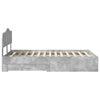 vidaXL Bed Frame Concrete Grey 120 x 200 cm Engineered Wood