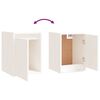 vidaXL Wall Cabinets 2 pcs White 30x30x40 cm Solid Wood Pine