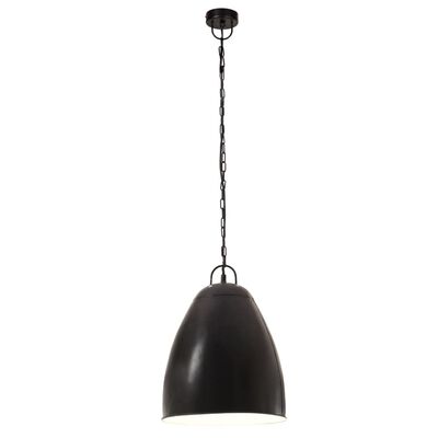 vidaXL Industrial Hanging Lamp 25 W Black Round 32 cm E27