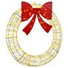 vidaXL Wreath Warm white 90 x 90 x 9 cm PET 80 LEDs