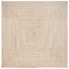 vidaXL Area Rugs Square Natural and White 240 x 240 cm Jute
