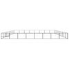 vidaXL Dog Kennel Black 80 m&sup2; Steel