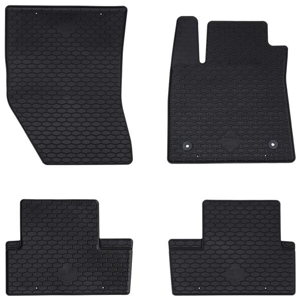 vidaXL Car Mat 4 pcs Black suitable for Renault MEGANE TPE