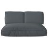 vidaXL Pallet Cushion Set 3 pcs Anthracite 120 x 80 x 12 cm