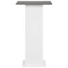 vidaXL Bar Table White and Anthracite Grey 60x60x110 cm