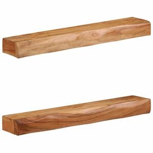 vidaXL Wall Shelves 2 pcs 80x17x8 cm Solid Wood Acacia