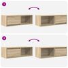vidaXL TV Cabinets 2 pcs Sonoma Oak 80x31x25.5 cm Engineered Wood