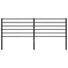 vidaXL Metal Headboard Black 200 cm