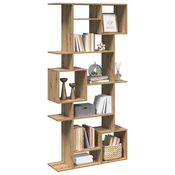 vidaXL Book Cabinet Artisian Oak 92x29x188 cm Engineered Wood