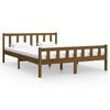 vidaXL Bed Frame without Mattress Honey Brown Solid Wood 120x200 cm