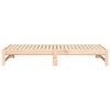 vidaXL Pull-out Day Bed without Mattress 2x(90x190) cm Solid Wood Pine