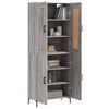vidaXL Highboard Grey Sonoma 69.5x34x180 cm Engineered Wood