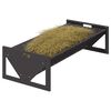vidaXL Livestock Feeding Trough Black 108 x 50 x 28 cm