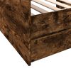 vidaXL Daybed with Drawers without Mattress Smoked Oak 90x190 cm Single