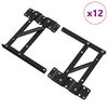 vidaXL Bed Lift Mechanism 12 pcs Black 340 x 95 x 40 mm Iron