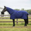 vidaXL Horse Blanket Full Navy Blue 75 cm Polyester