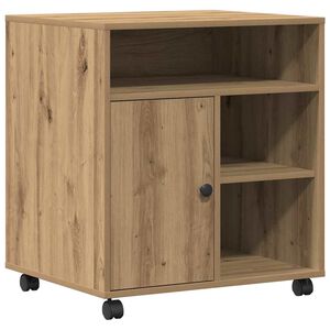 vidaXL Printer Stand Artisan oak 60 x 50 x 67 cm Engineered Wood