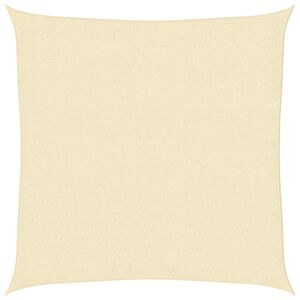 vidaXL Sunshade Sail HDPE Square 3.6x3.6 m Cream