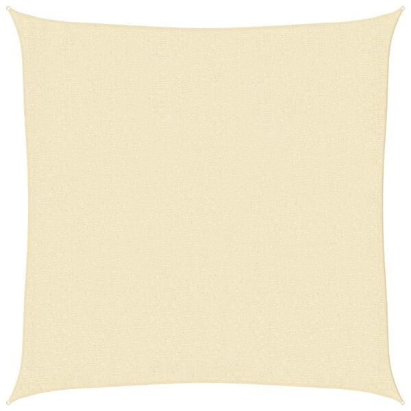 vidaXL Sunshade Sail HDPE Square 3.6x3.6 m Cream