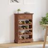 vidaXL Wine Rack Solid Mahogany Wood