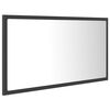 vidaXL LED Bathroom Mirror Grey 80x8.5x37 cm Acrylic