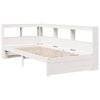 vidaXL Bookcase Bed without Mattress White 90x200 cm Solid Wood Pine