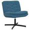 vidaXL Swivel Relaxing Chair Blue 63 x 75 x 76 cm Velvet
