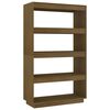 vidaXL Book Cabinet | Honey brown | Solid pinewood | 80x35x135 cm | Sleek